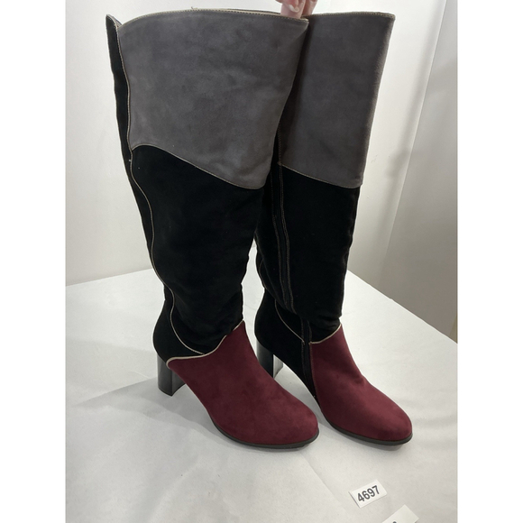 Rosewand Shoes - Womans Rosewand Otk Boots 11 M Multicolor Full Zip Block Heel NWD